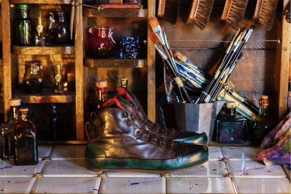 Bartolomeo - Luxury hand-painted unisex leather sneakers - Bricklane