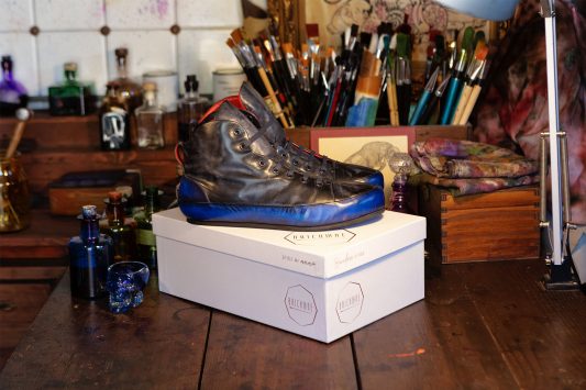 Leonardo - Luxury hand-painted unisex leather sneakers - Bricklane