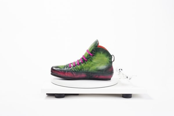 Lucia - Luxury hand-painted unisex leather sneakers - Bricklane