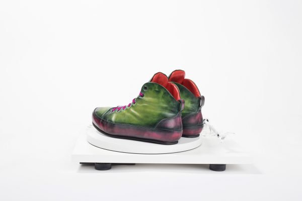 Lucia - Luxury hand-painted unisex leather sneakers - Bricklane