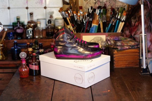 Tina - Luxury hand-painted unisex leather sneakers - Bricklane